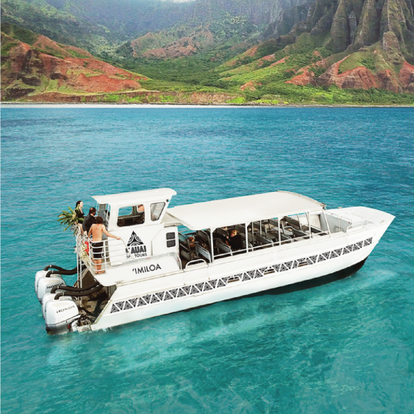 a boat sitting on top of a mountain