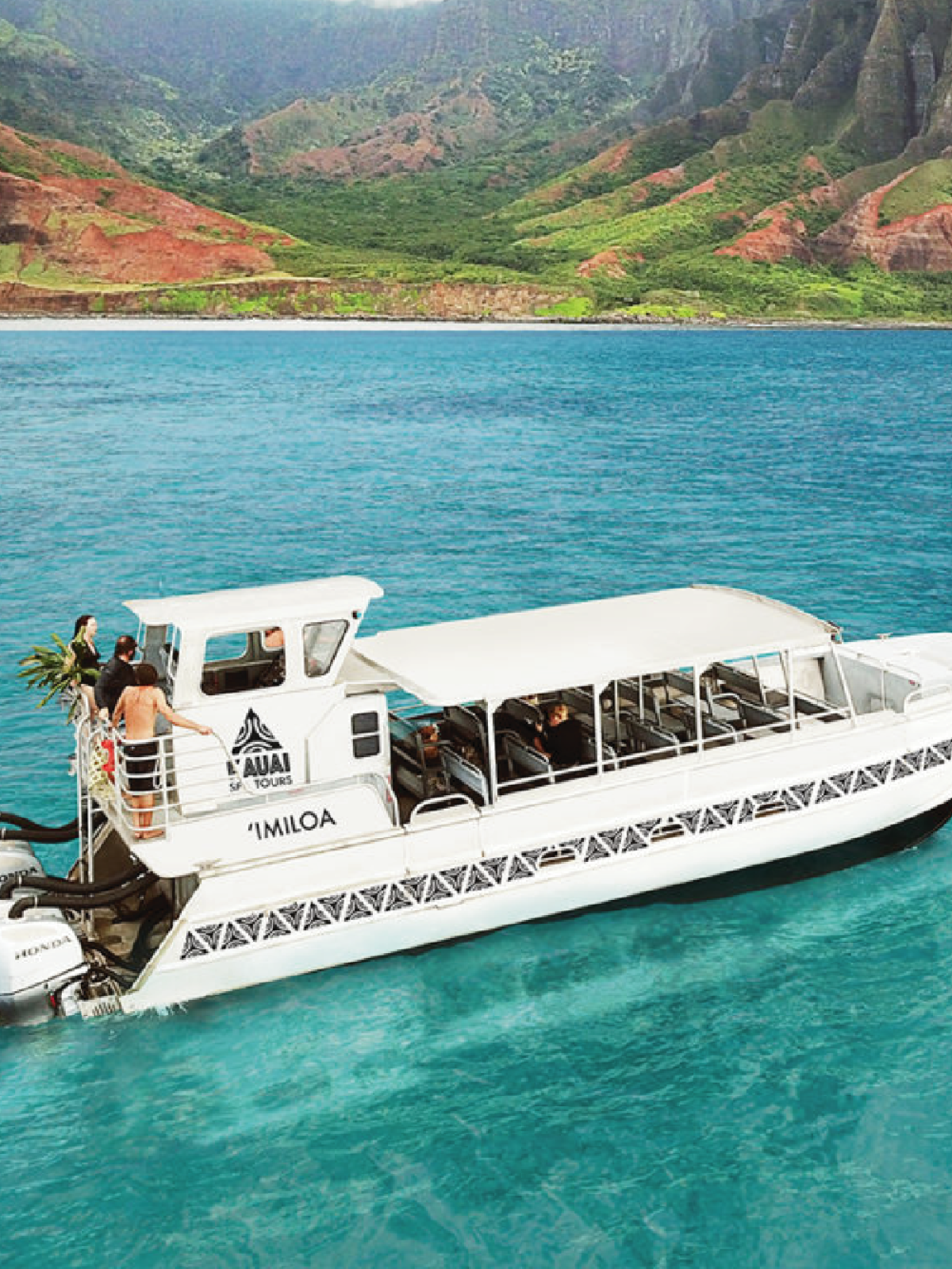 a boat sitting on top of a mountain