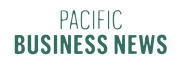 Logo with text 'Pacific Business News' in green font.
