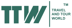 Logo with 'TTW' and text 'Travel and Tour World' on the right