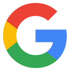 Colorful Google 'G' logo with segments in red, blue, green, and yellow.